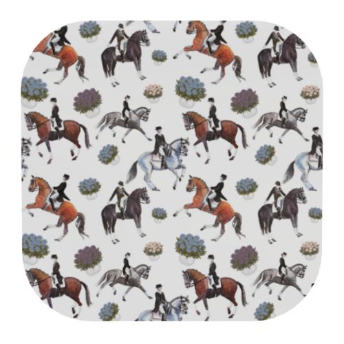 Pack of 4 Dressage Horses Coaster